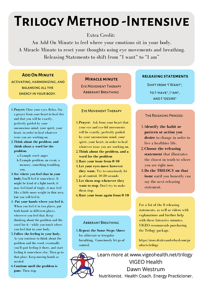 Trilogy Method flyer page two